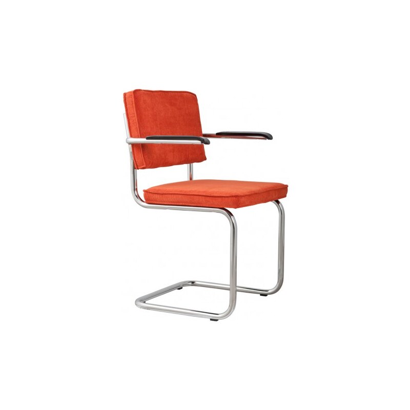 Zuiver Armchair Ridge Rib orange