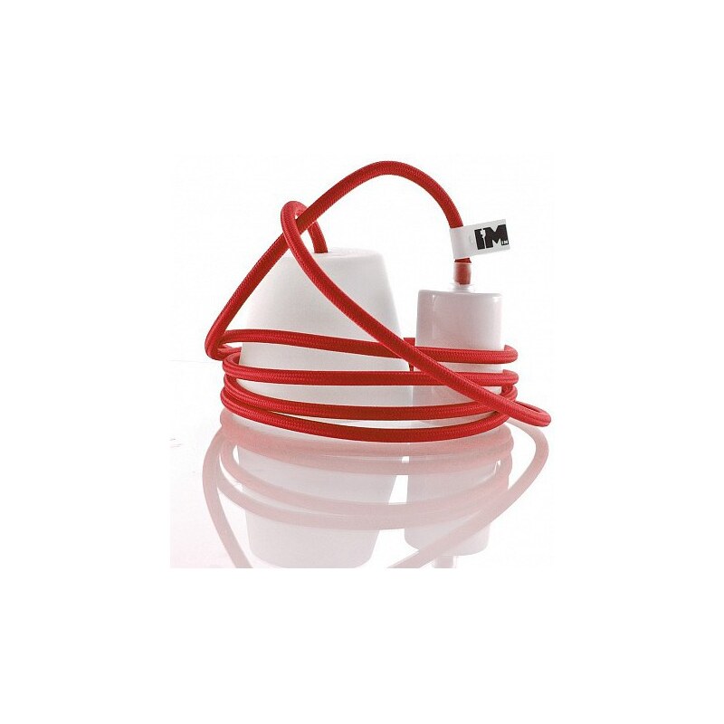 IMINDESIGN Silikon 1-závěsná žárovka, red/white
