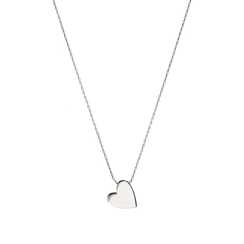 French Connection Angled Heart Necklace