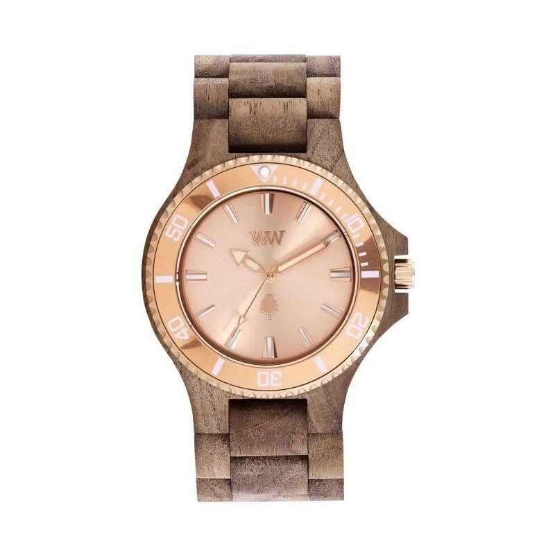 WEWOOD DATE MB NUT ROUGH ROSE GOLD