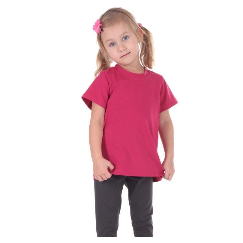 Afrodit Růžové dětské tričko krátký rukáv Laura od 122-146 134