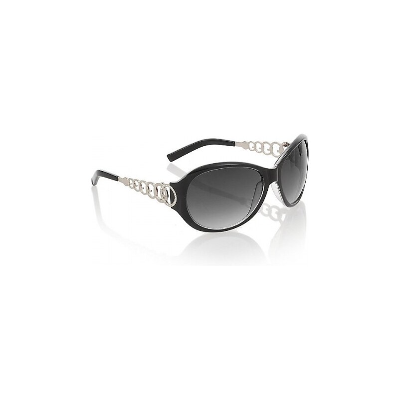 Sluneční brýle Guess Plastic And Metal Round Sunglasses černé