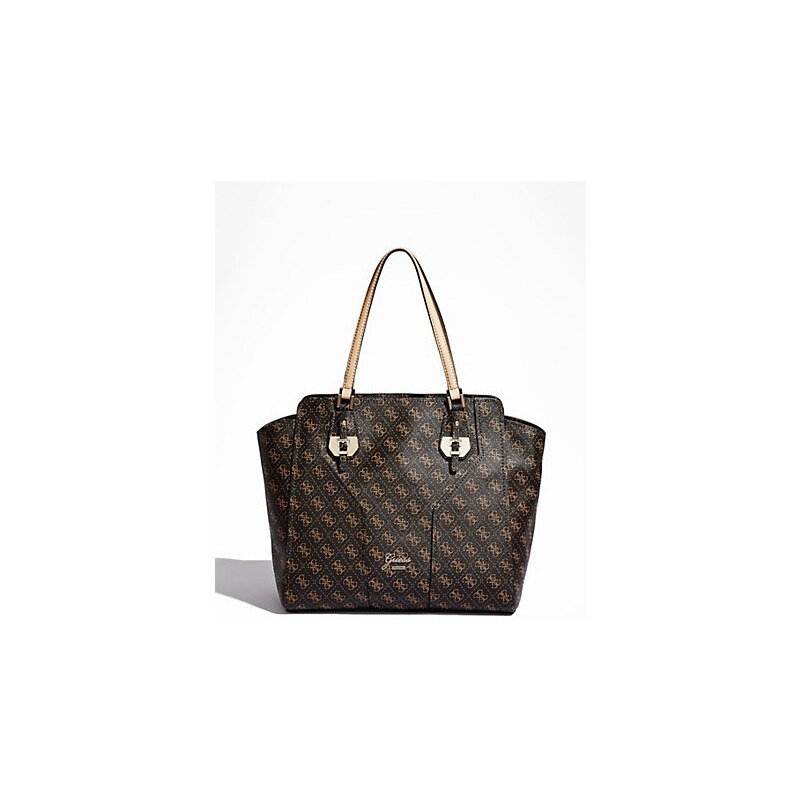 Kabelka Guess Confidential Logo Avery Tote hnědá