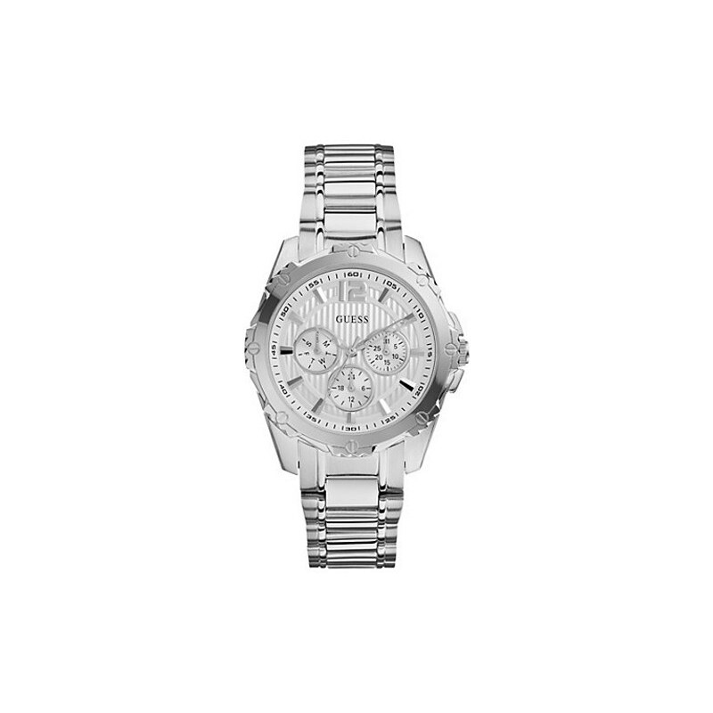 Hodinky Guess Silver-Tone Active Sport Watch