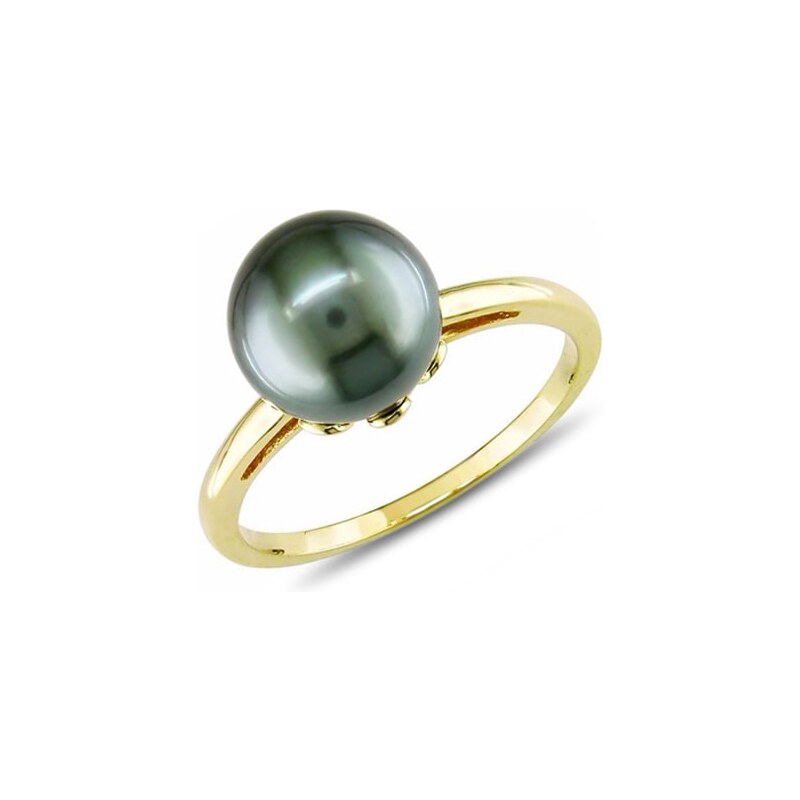Zlatý prsten s tahitskou perlou KLENOTA kln5241