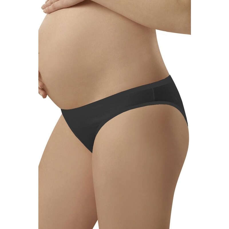 ITALIAN FASHION Dámské těhotenské kalhotky Mama mini black