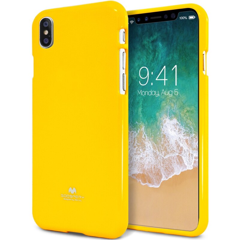 Ochranný kryt pro iPhone XS / X - Mercury, Jelly Case Yellow