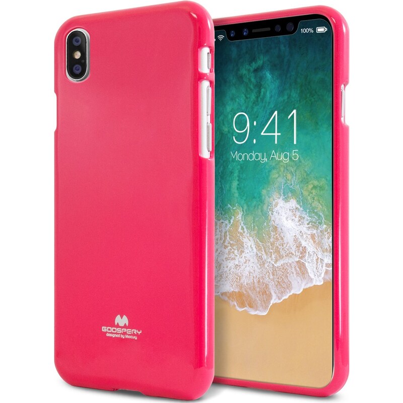 Ochranný kryt pro iPhone XS / X - Mercury, Jelly Case HotPink