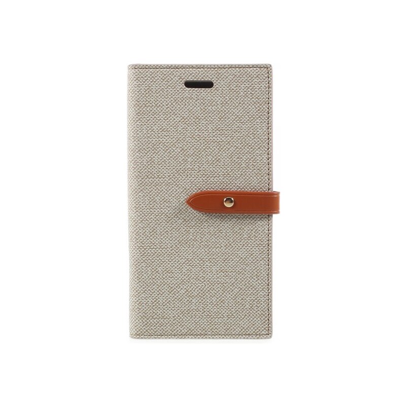 Pouzdro / kryt pro iPhone XS / X - Mercury, Milano Diary BEIGE/BROWN