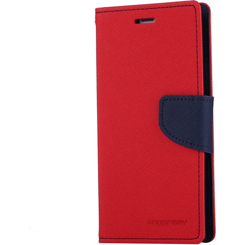 Pouzdro / kryt pro iPhone XS / X - Mercury, Fancy Diary RED/NAVY