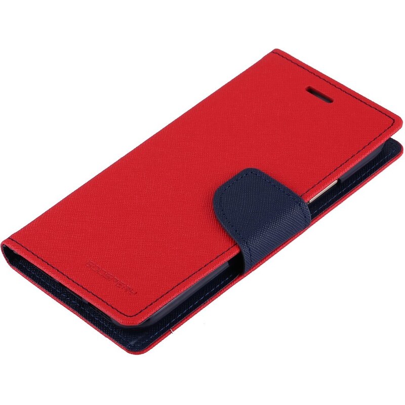 Pouzdro / kryt pro iPhone XS / X - Mercury, Fancy Diary RED/NAVY
