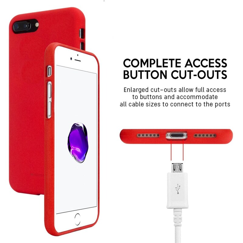 Ochranný kryt pro iPhone 7 PLUS / 8 PLUS - Mercury, Soft Feeling Red