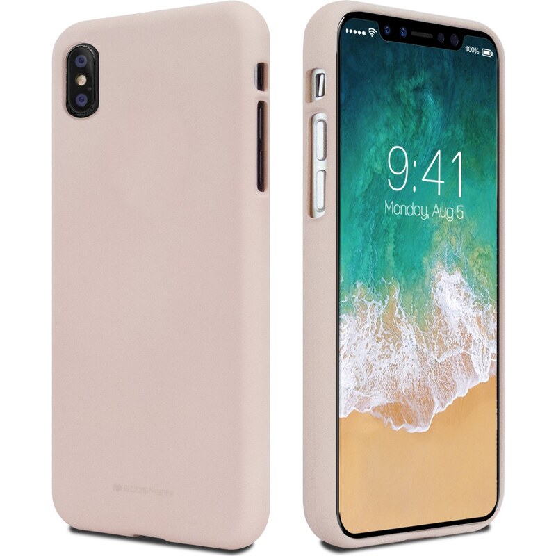 Ochranný kryt pro iPhone XS / X - Mercury, Soft Feeling Pink Sand