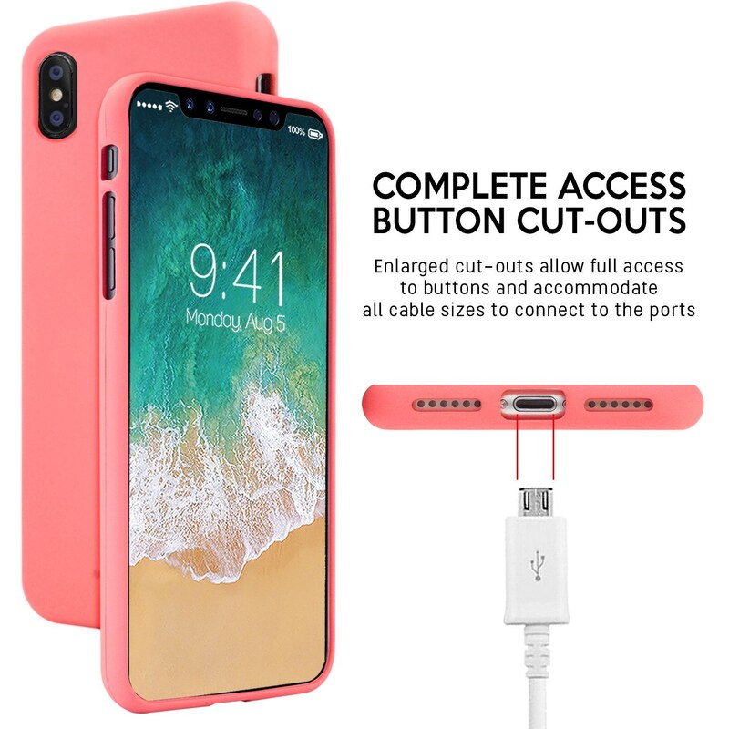 Ochranný kryt pro iPhone XS / X - Mercury, Soft Feeling Pink