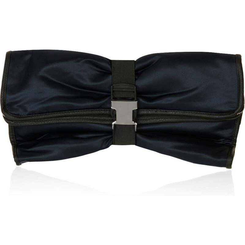 Topshop Satin Seatbelt Clutch