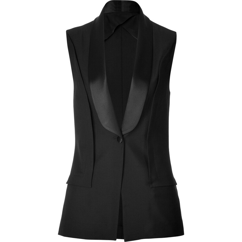 Maison Margiela Wool-Mohair Tuxedo Vest