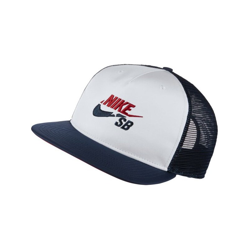 K iltovka Nike SB CAP SB TRUCKER ONE SIZE white midnight navy university red ONE SIZE GLAMI.cz