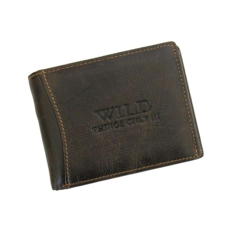 Pánská kožená peněženka Wild Things Only 5501 černá 106619300
