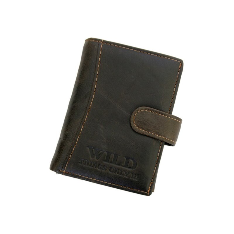 Pánská kožená peněženka Wild Things Only 5502 tmavě hnědá 88214466