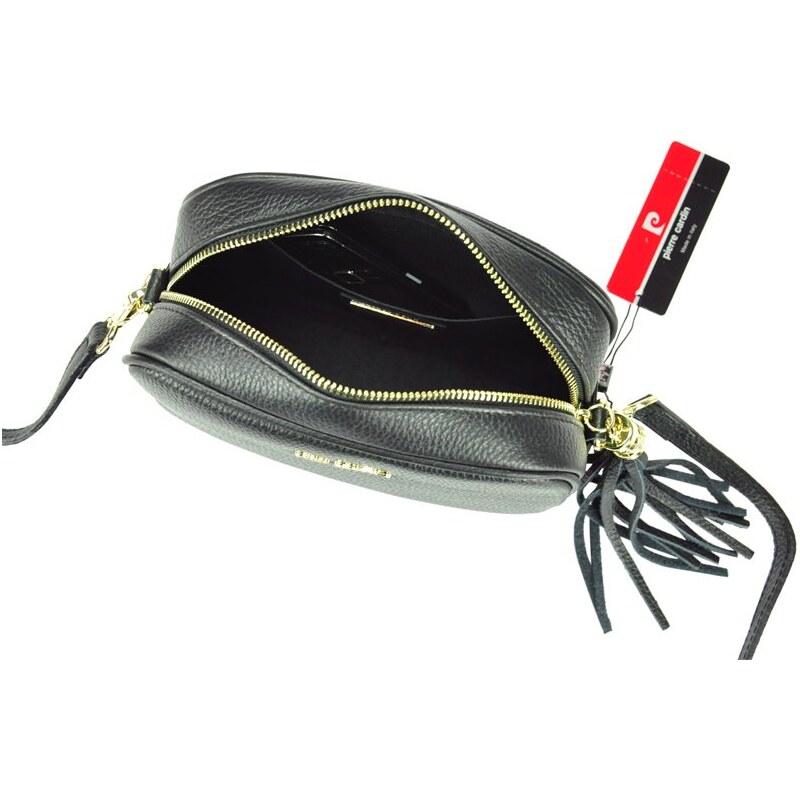 Kožená crossbody kabelka Pierre Cardin FRZ 1501 černá