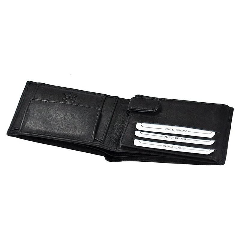 Pánská kožená peněženka Ronaldo 0670-D RFID černá
