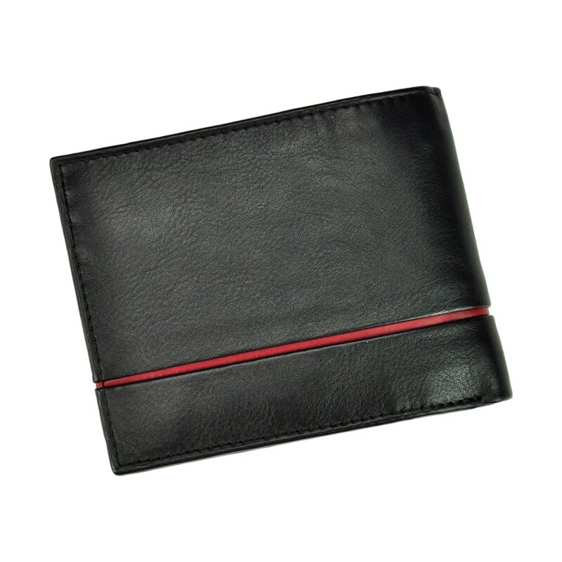 Pánská kožená peněženka Pierre Cardin SAHARA TILAK15 325 černá / červená