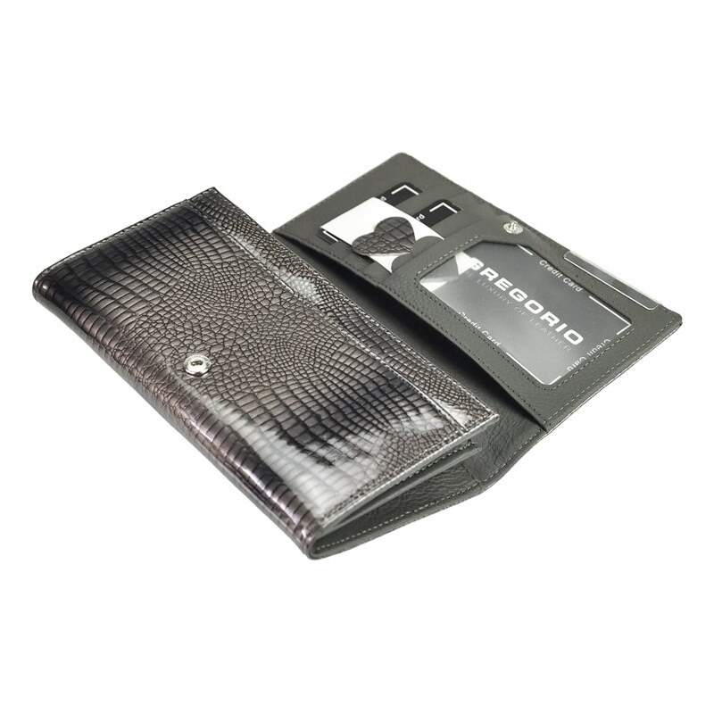 Dámská kožená peněženka Gregorio GF114 šedá
