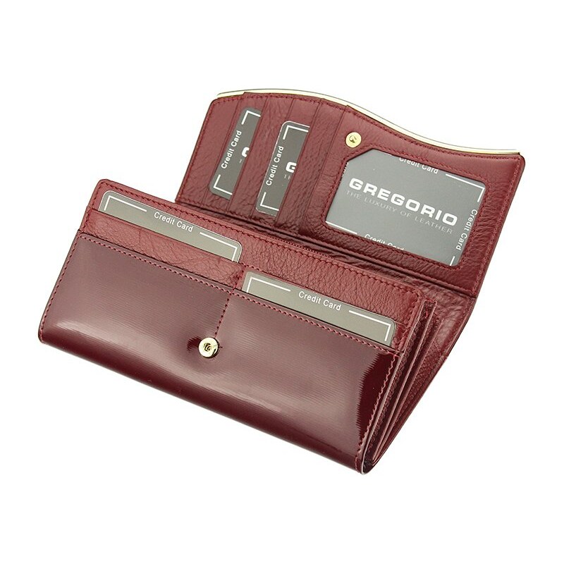Dámská kožená peněženka Gregorio ZLF-106 červená