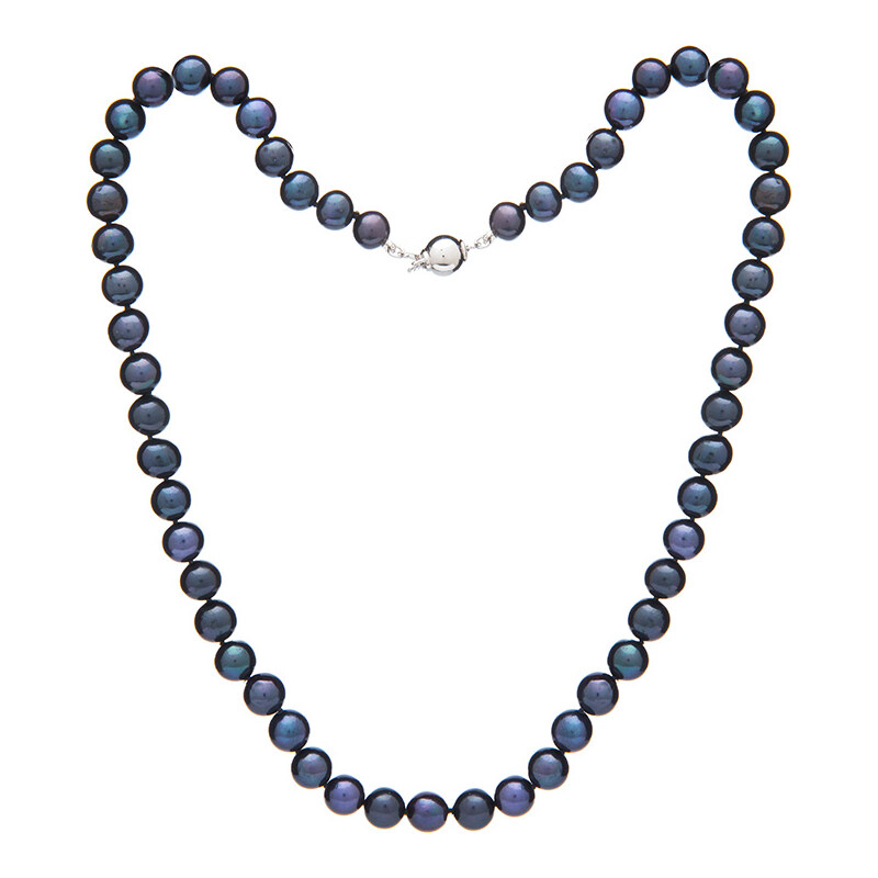 Buka Jewelry Perlový náhrdelník Mutiara, střední perly – černá. 712.2