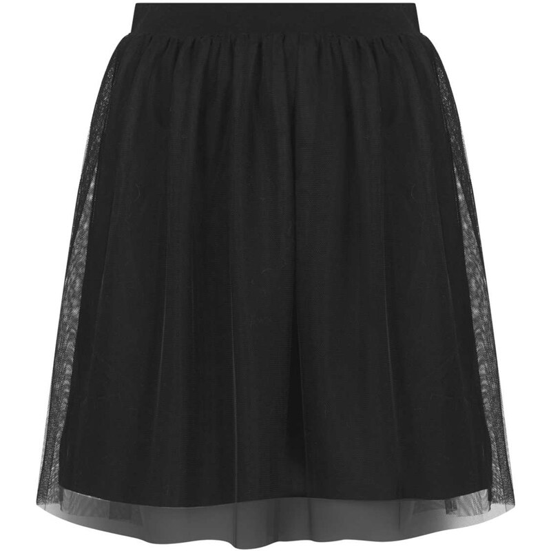 Topshop Black Tulle Mini Skirt