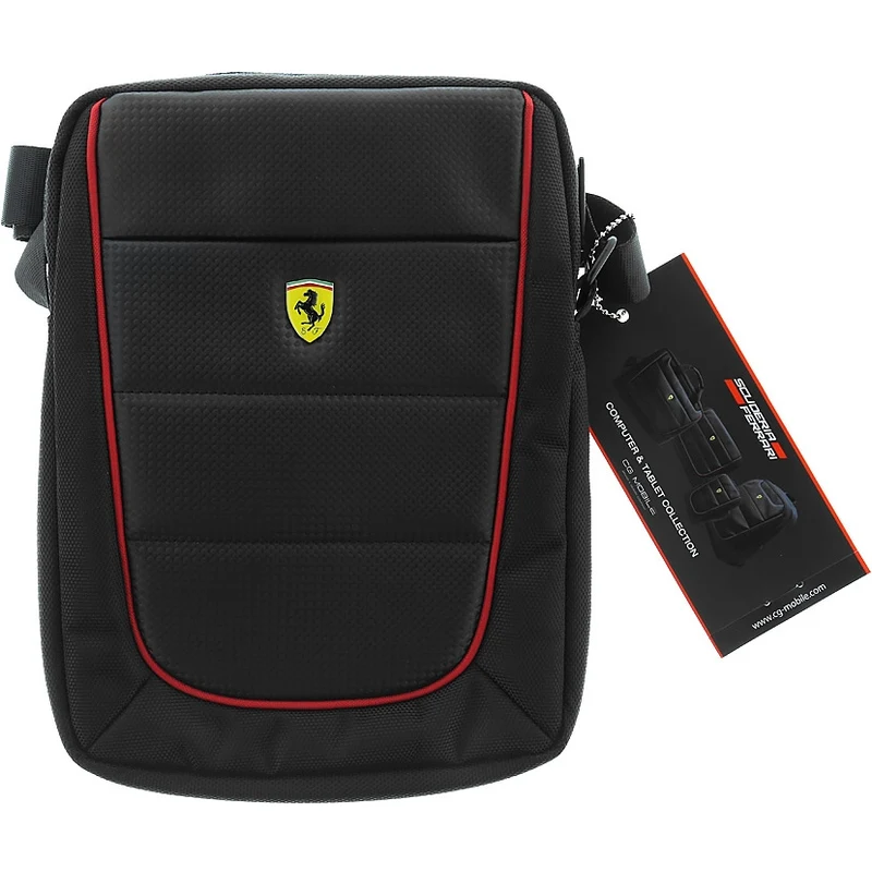 Pánská taška Ferrari Scuderia s prostorem pro 10" tablet - černé - GLAMI.cz