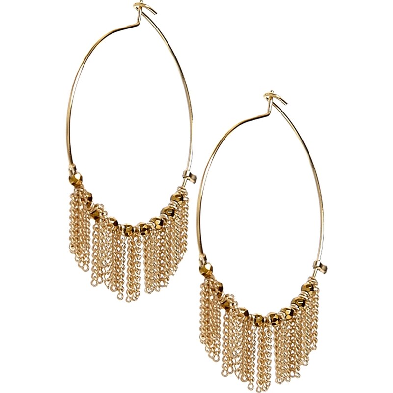 ASOS Limited Edition Hoop Chains Earrings - Gold