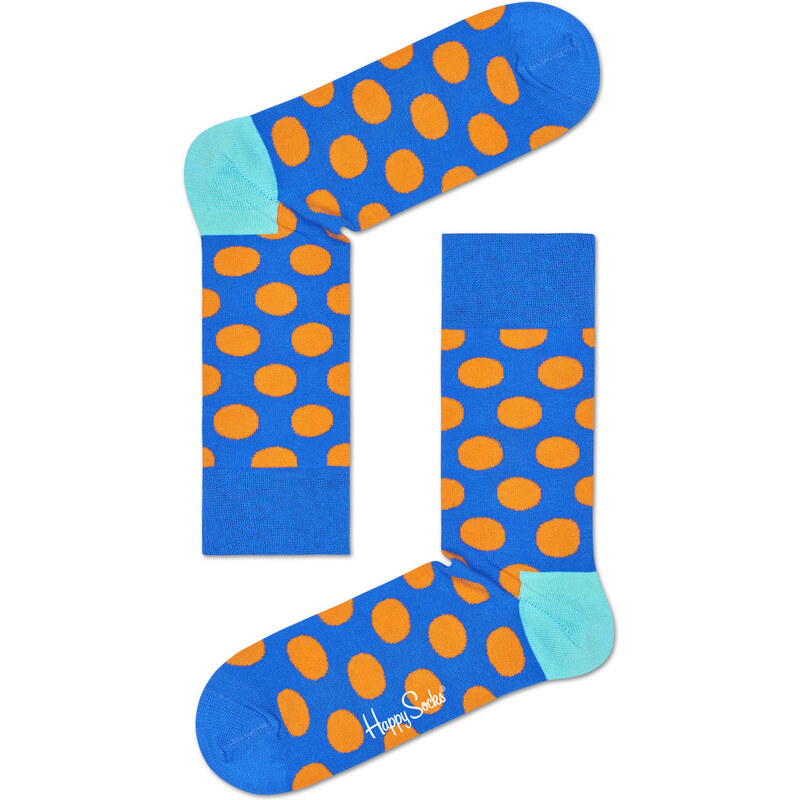 Happy Socks modré ponožky s puntíky Big Dot - 41-46