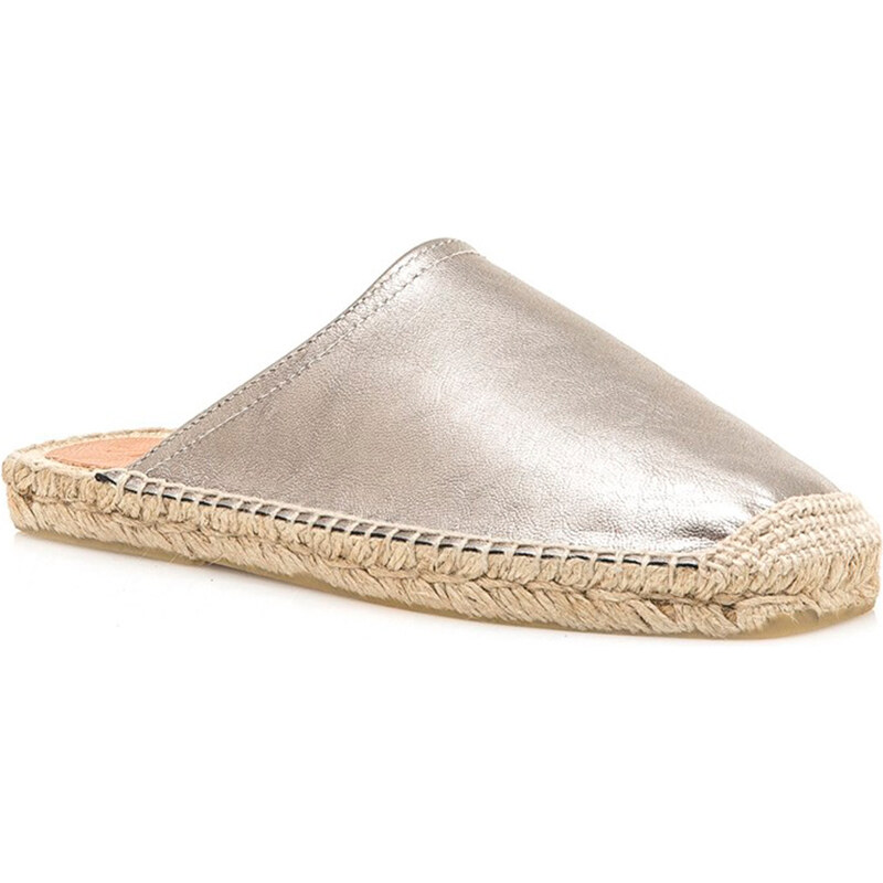 Stříbrné espadrilové nazouváky Sixtyseven