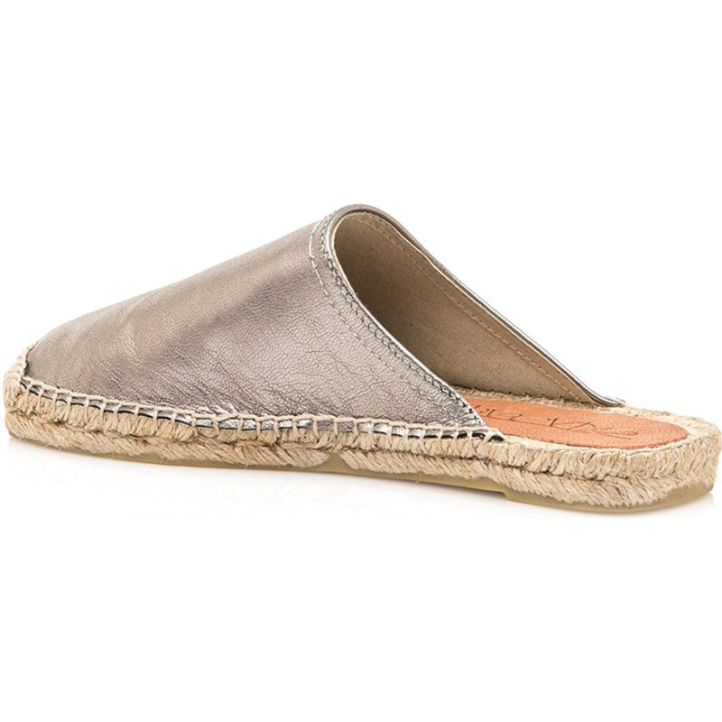 Stříbrné espadrilové nazouváky Sixtyseven