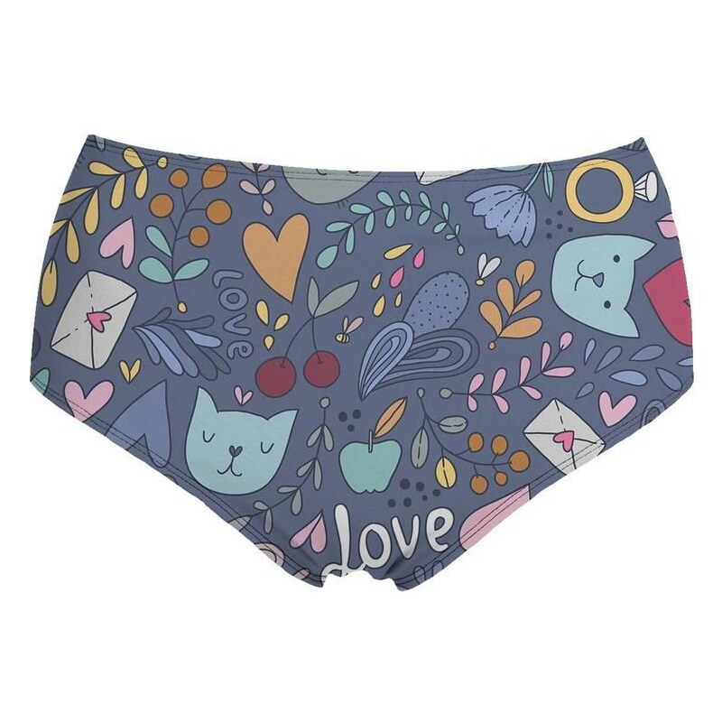 Mr. GUGU & Miss GO Spodní díl plavek Cats In Love barevné