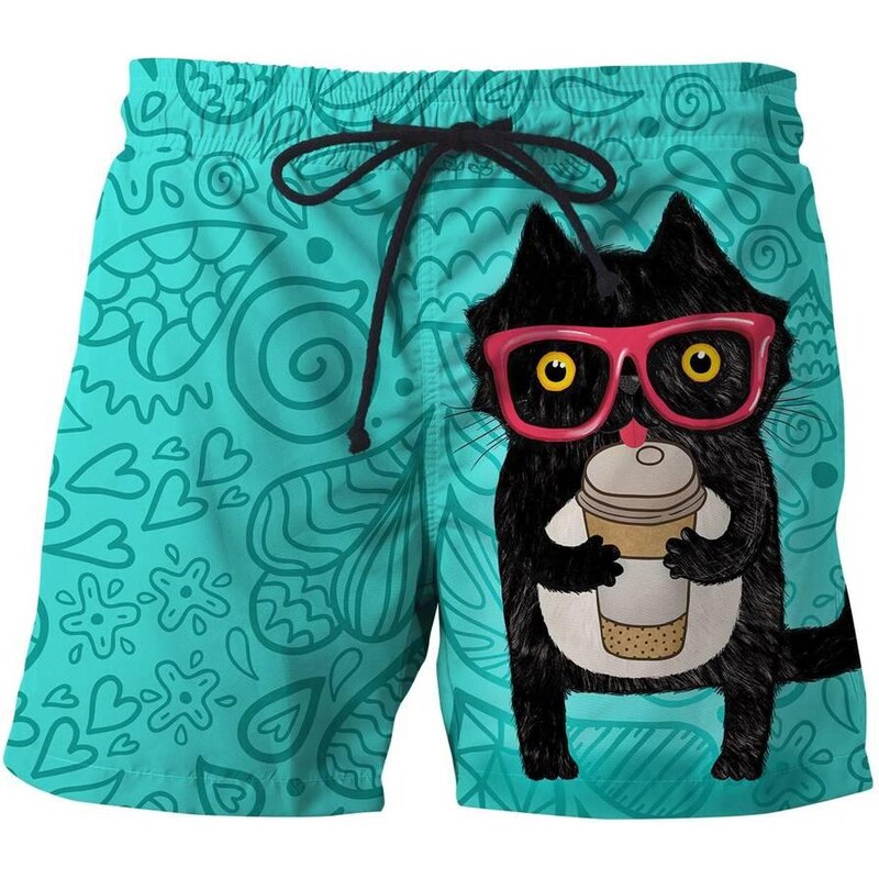Mr. GUGU & Miss GO Plavky Coffee Cat barevné