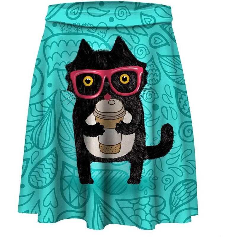 Mr. GUGU & Miss GO Sukně Coffee Cat barevné