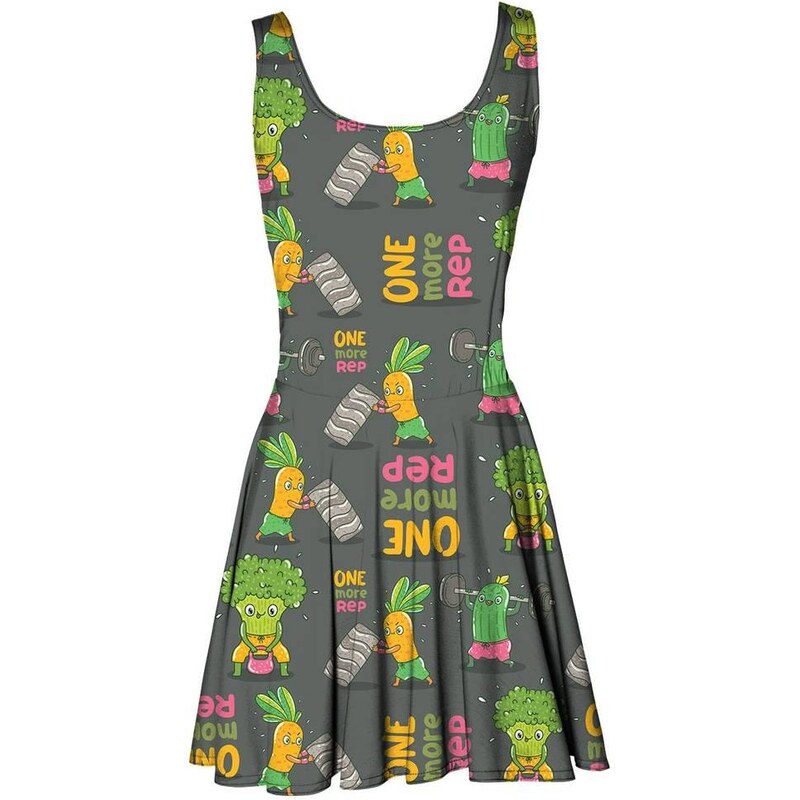 Mr. GUGU & Miss GO Šaty Funny Vegetables barevné