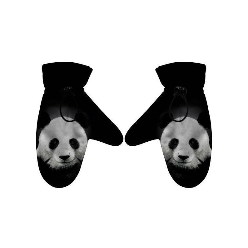 Mr. GUGU & Miss GO Rukavice Panda barevné