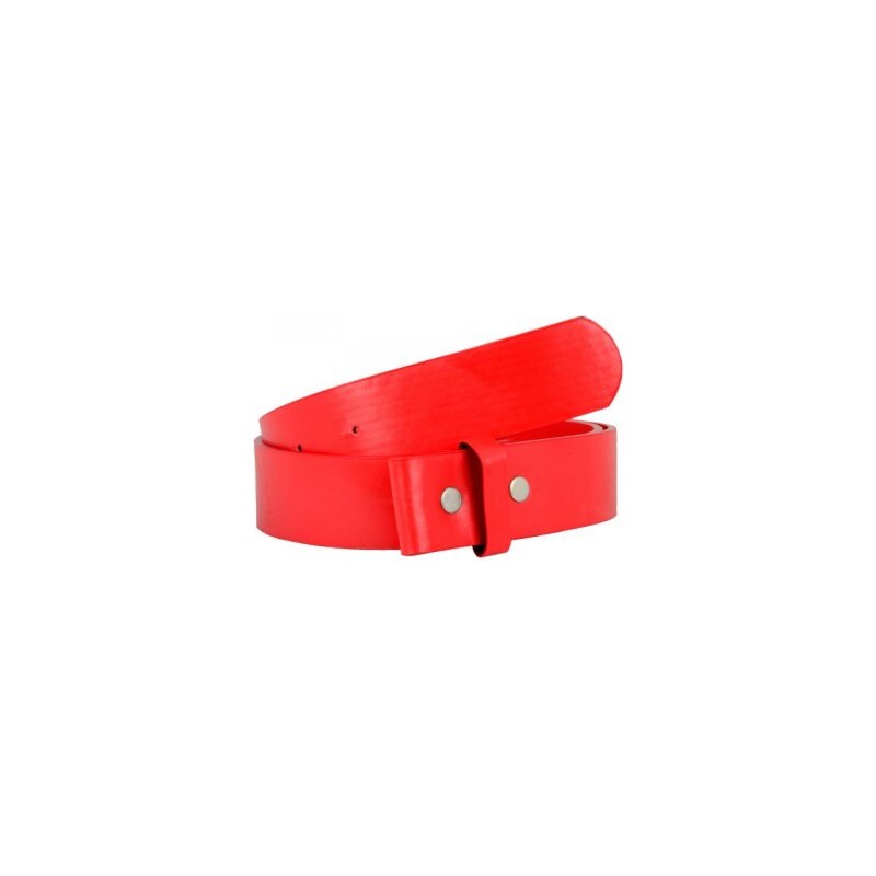 New York Style Master Stroke Faux Leather Belt Red