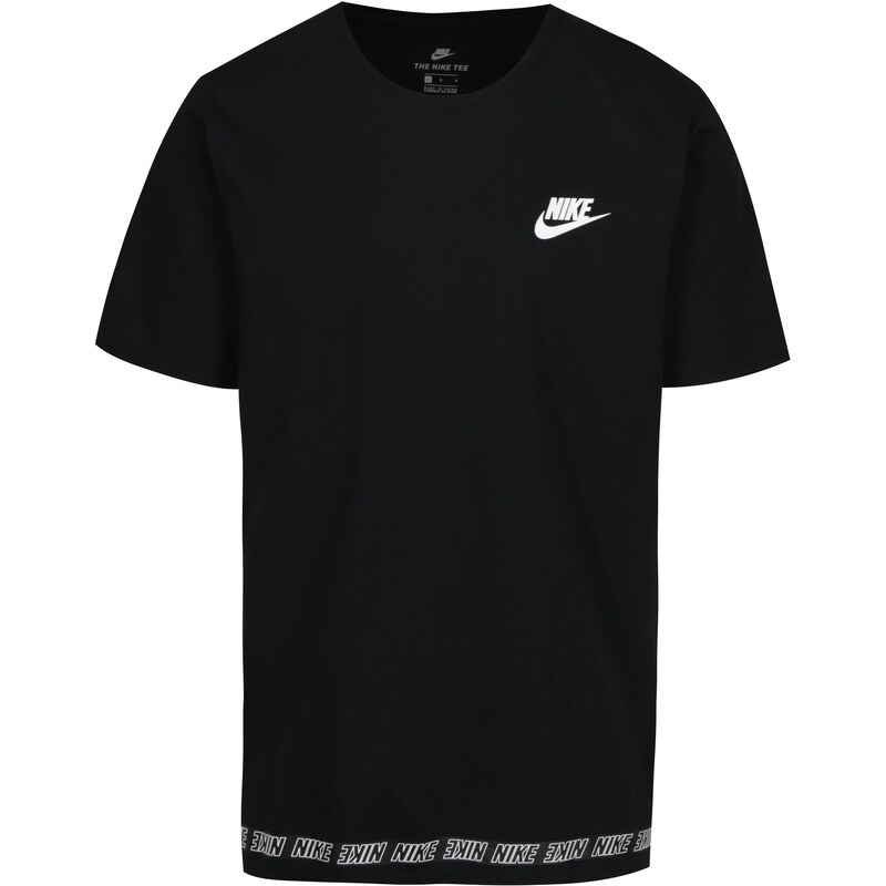 Černé pánské dlouhé tričko s potiskem Nike - GLAMI.cz
