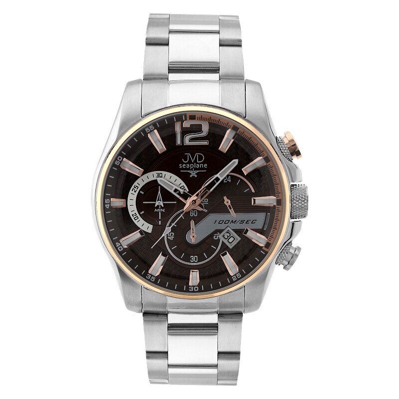 Pánské vodotěsné náramkové hodinky JVD JE1002.2 - chronograf