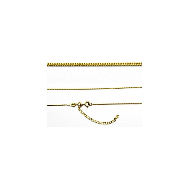 Stříbrný řetízek GD030, pozlacený, adjusta, 38 cm+7,5 cm 24099147