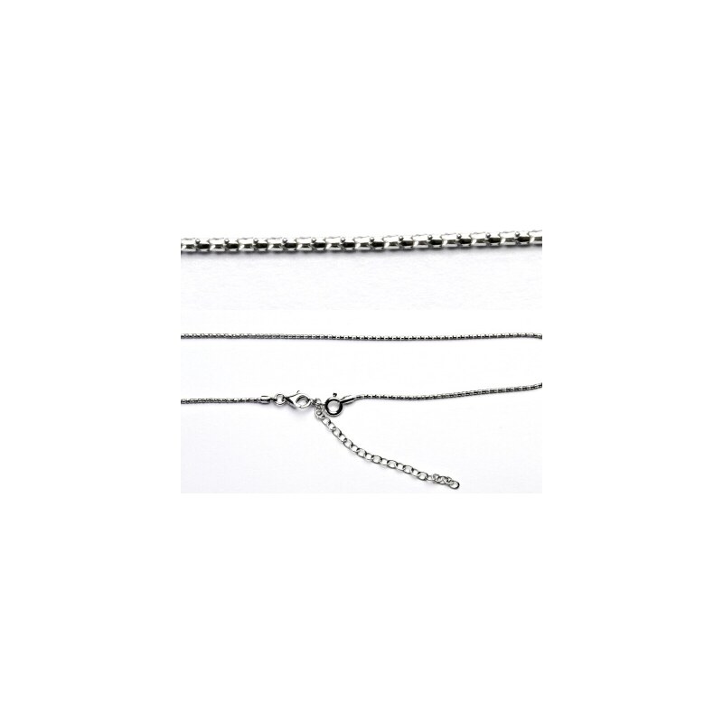 Stříbrný řetízek AGGD 1.2+RH, hádě, adjusta, 38 cm+7 cm 24099139