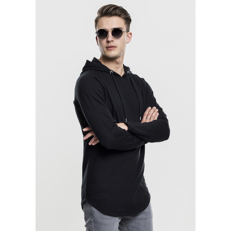 Urban Classics Dlouhá barva Terry Hoody černá