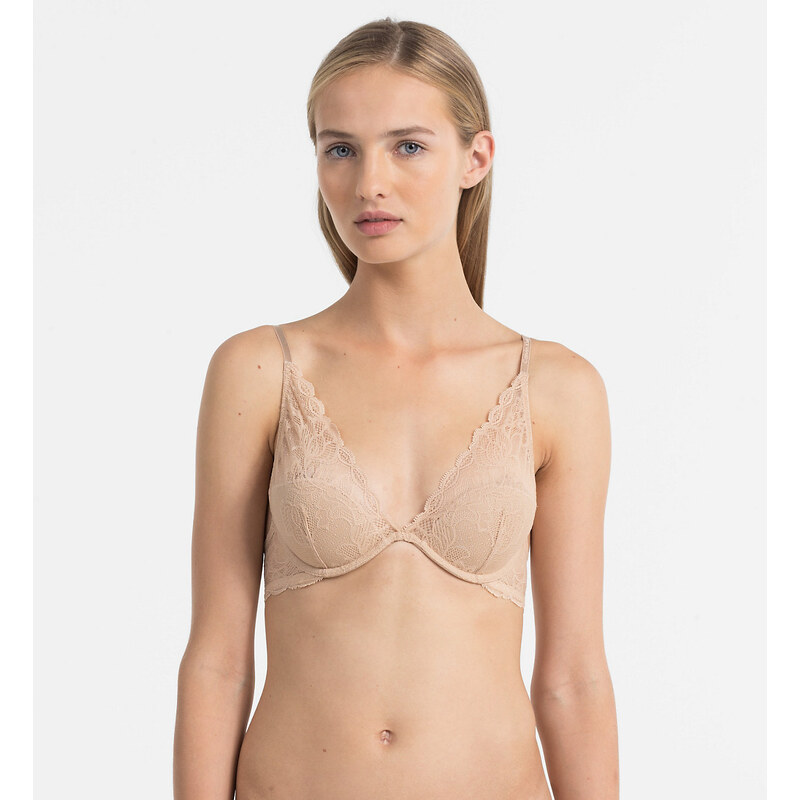 Podprsenka s kosticí QF1436E tělová - Calvin Klein 24236379