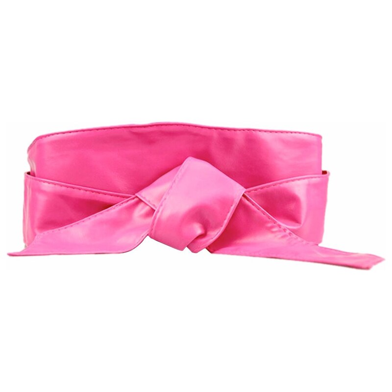 Lifestyle Dámský široký zavinovací opasek Obi Wrap růžový 220 cm 115023578