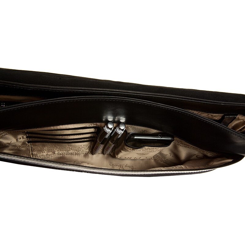 Tony Perotti luxusní pánská černá kožená taška i na notebook velikosti 13“ 9027-38