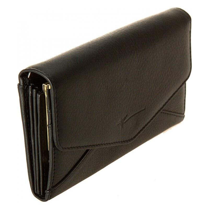 Velká dámská kožená peněženka DRAGON Borda - černá